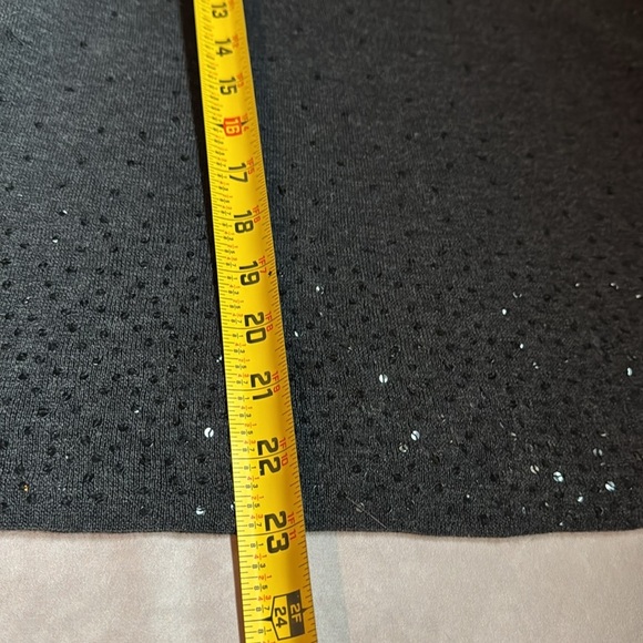 Eileen Fisher 100% Merino Wool Sweater Womens PL Sequins VNeck Festive Luxury - Picture 10 of 10